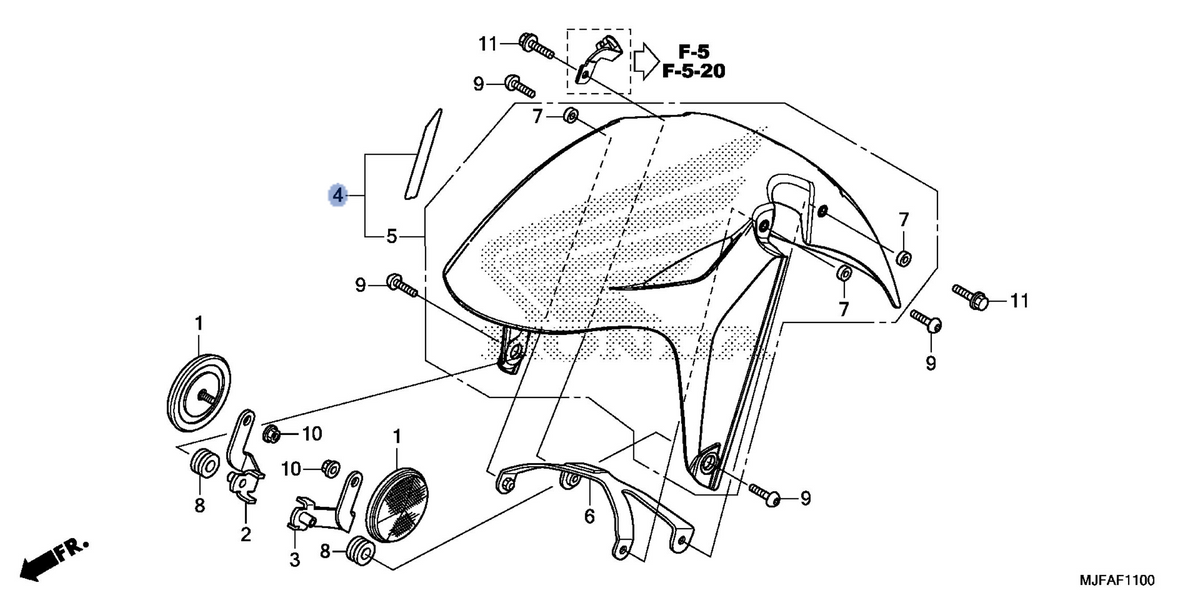 Honda OEM part 61000-MJF-620ZA