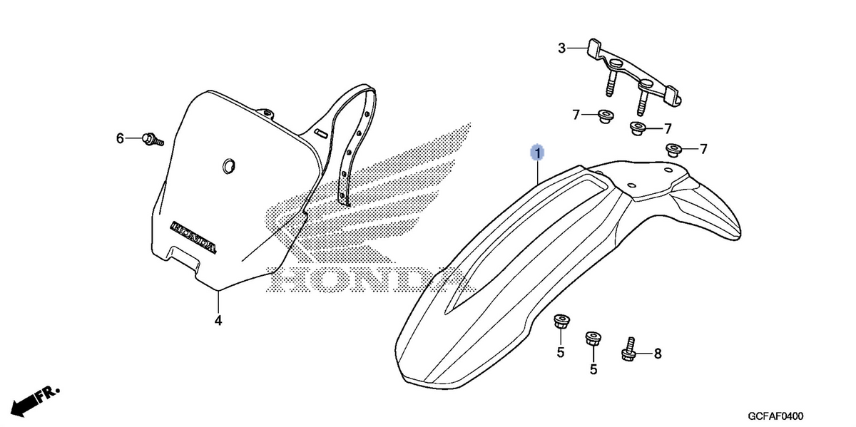 Honda OEM part 61100-GCF-930