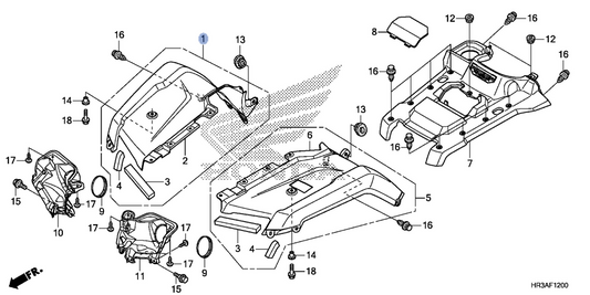 Honda OEM part 61100-HR3-A20ZC