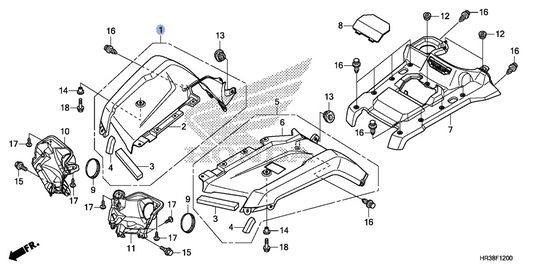 Honda OEM part 61100-HR3-A20ZE