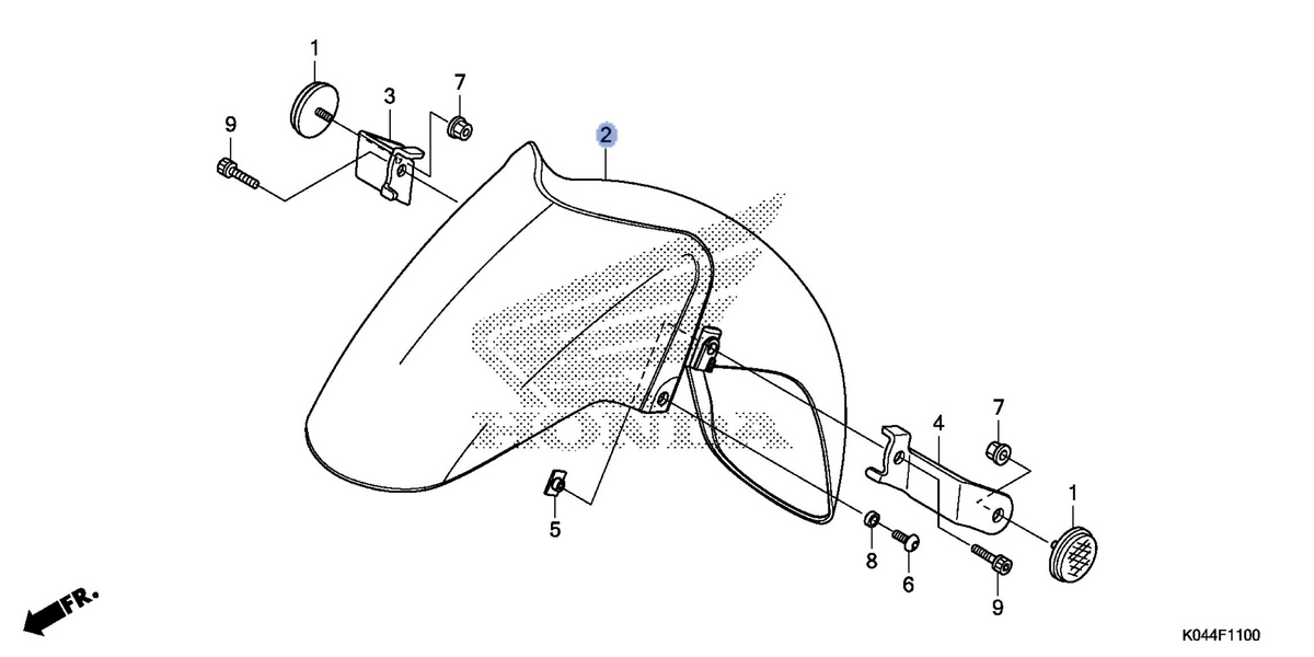 Honda OEM part 61100-K04-930ZE