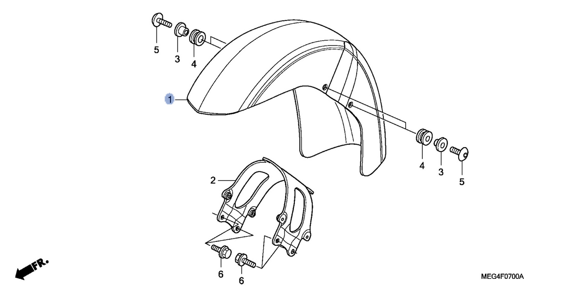 Honda OEM part 61100-MEG-000ZM