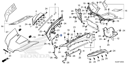Honda OEM part 61110-HL6-A00