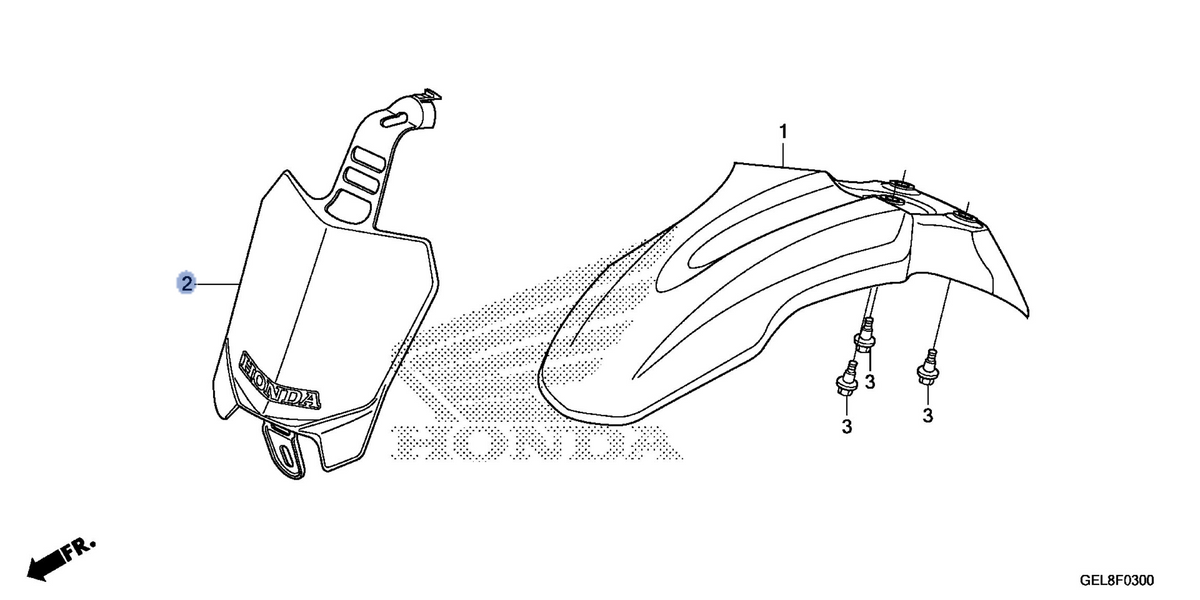 Honda OEM part 61140-GEL-A80ZA