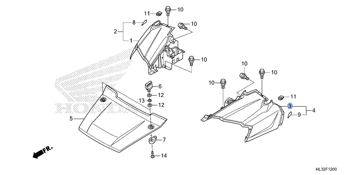Honda OEM part 61200-HL3-A00ZP
