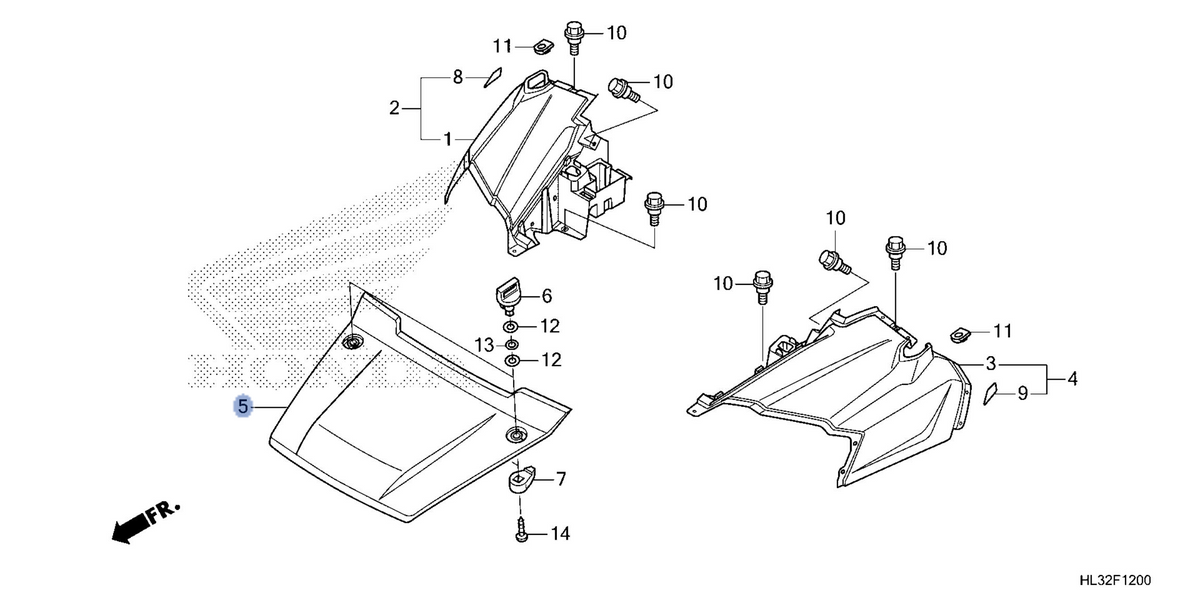 Honda OEM part 61300-HL3-A00ZP