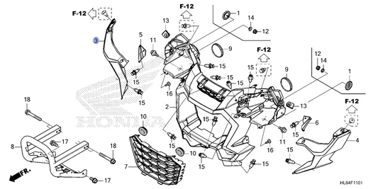 Honda OEM part 61410-HL6-AA0ZA