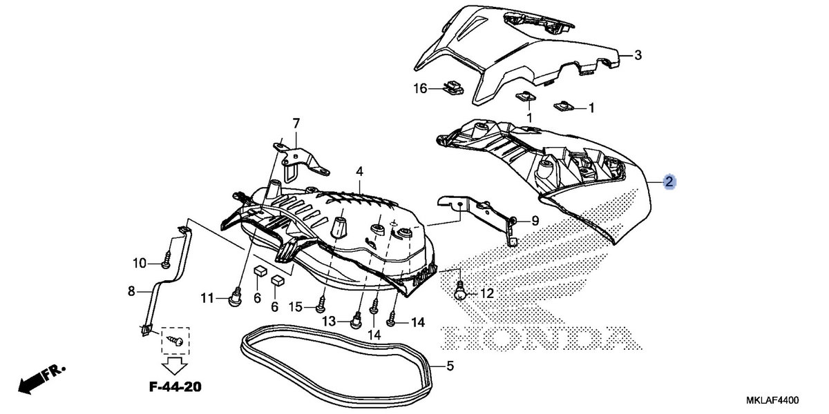 Honda OEM part 64101-MKA-D80ZM
