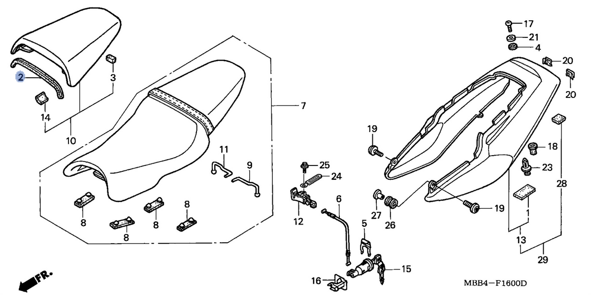 Honda OEM part 64121-MBB-000