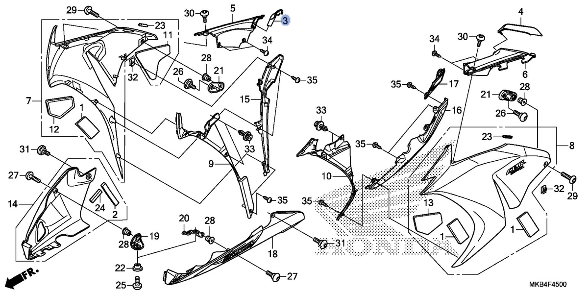 Honda OEM part 64121-MGP-D00