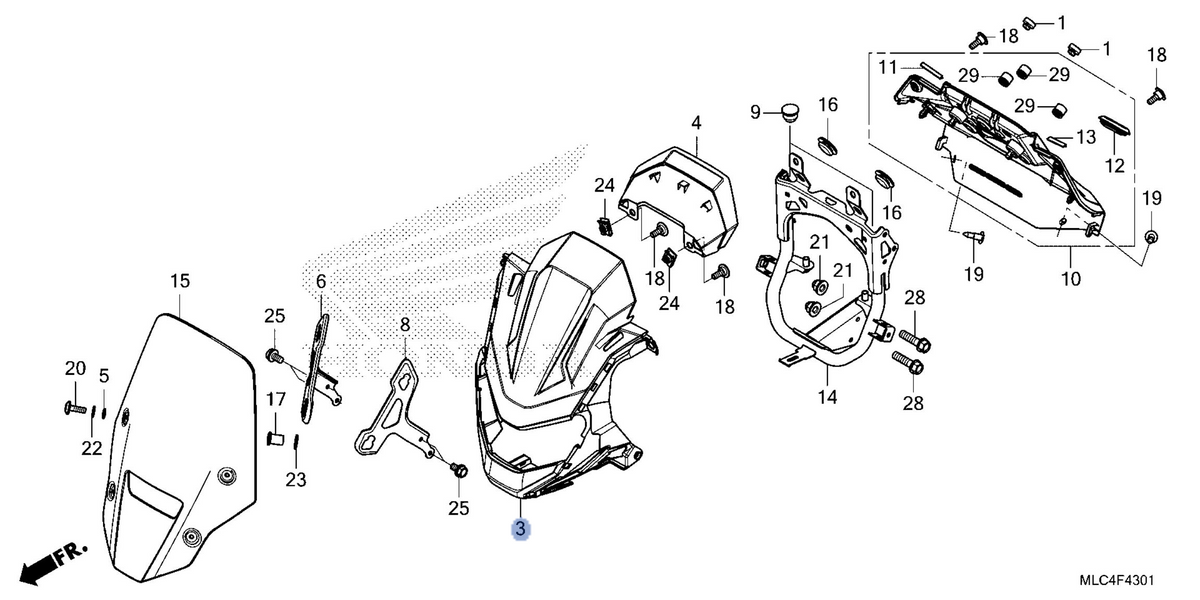 Honda OEM part 64131-MLC-D30