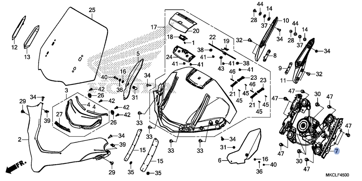 Honda OEM part 64170-MKC-A01