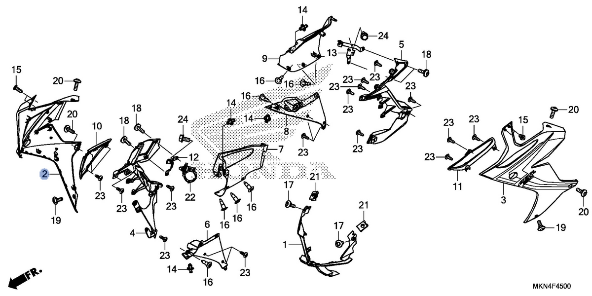 Honda OEM part 64210-MKN-D30ZA