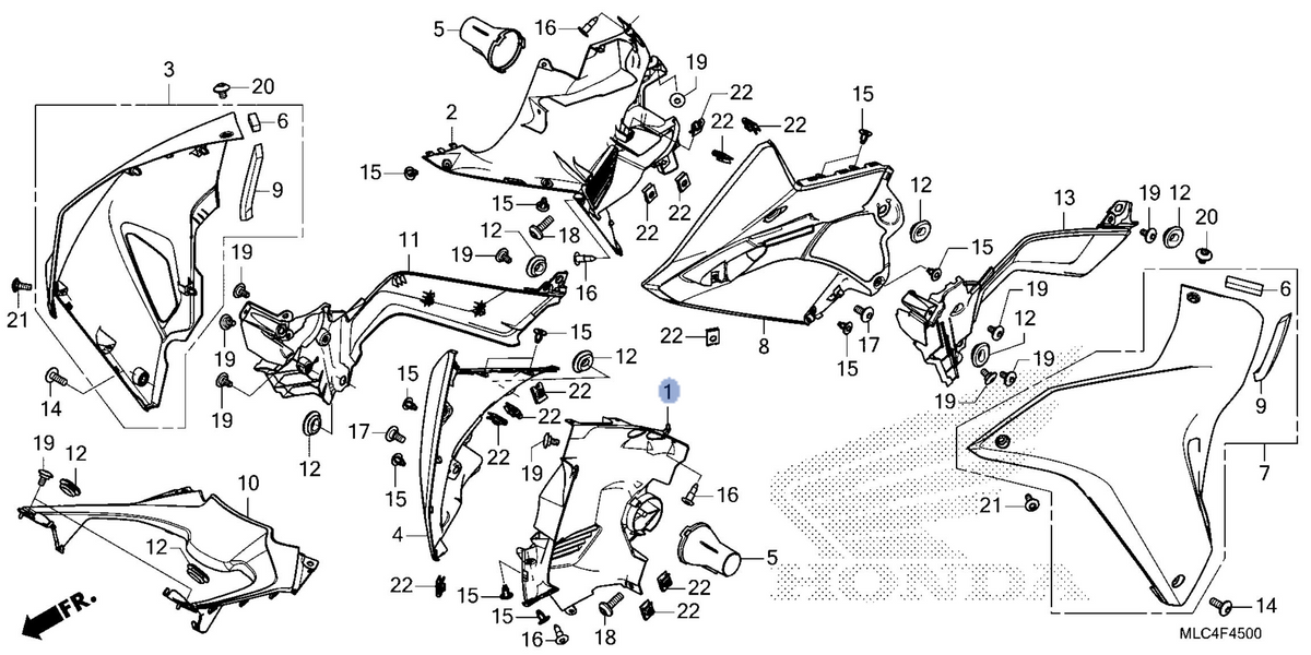 Honda OEM part 64230-MLC-D00
