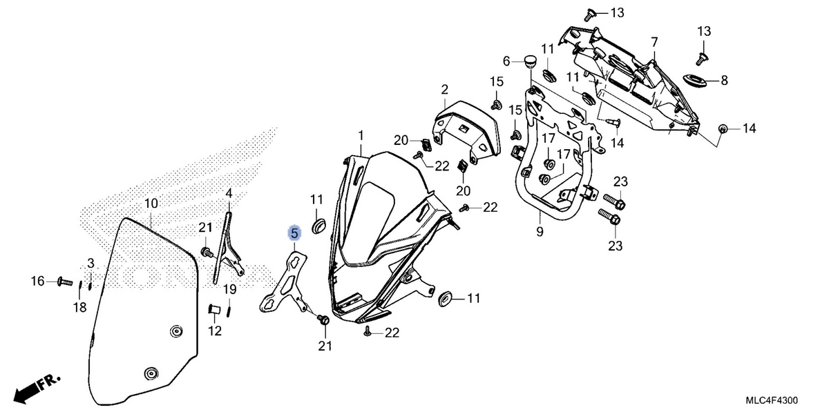 Honda OEM part 64234-MLC-D00