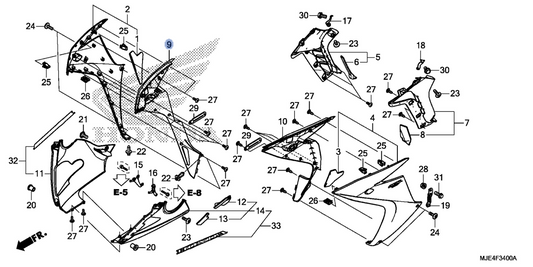 Honda OEM part 64251-MJE-D00