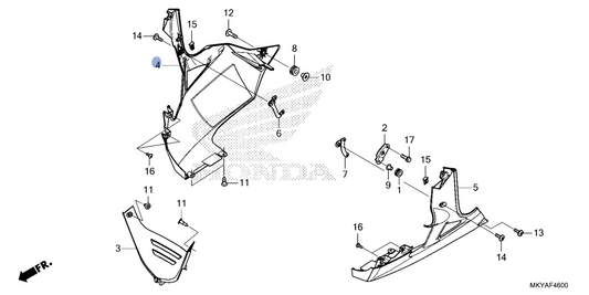 Honda OEM part 64275-MKY-E10ZA