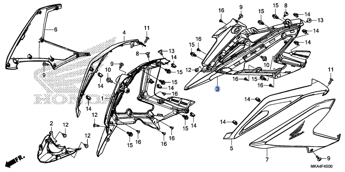 Honda OEM part 64276-MKA-D80