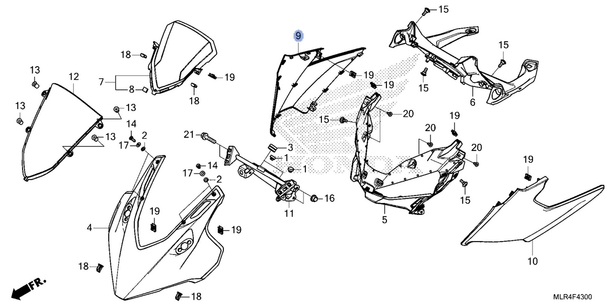 Honda OEM part 64280-MLR-D20ZA