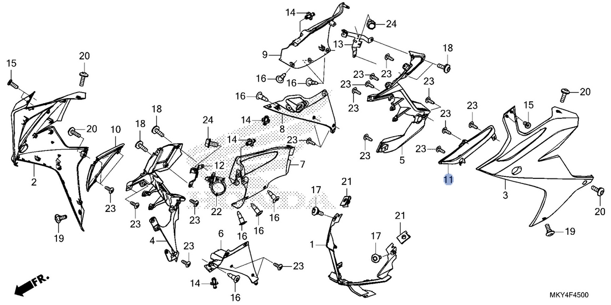 Honda OEM part 64281-MKN-D10