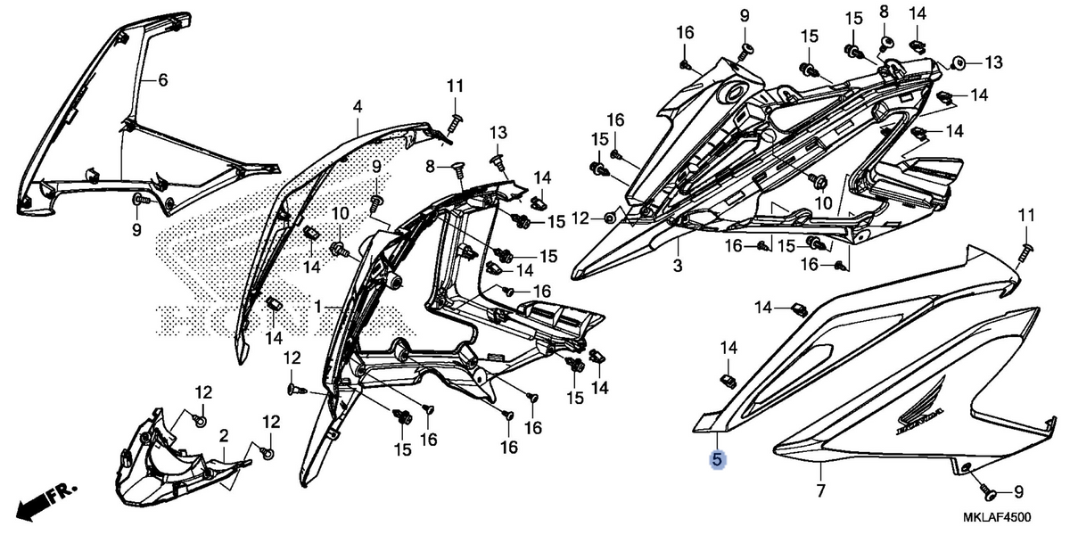 Honda OEM part 64290-MKA-D80ZM
