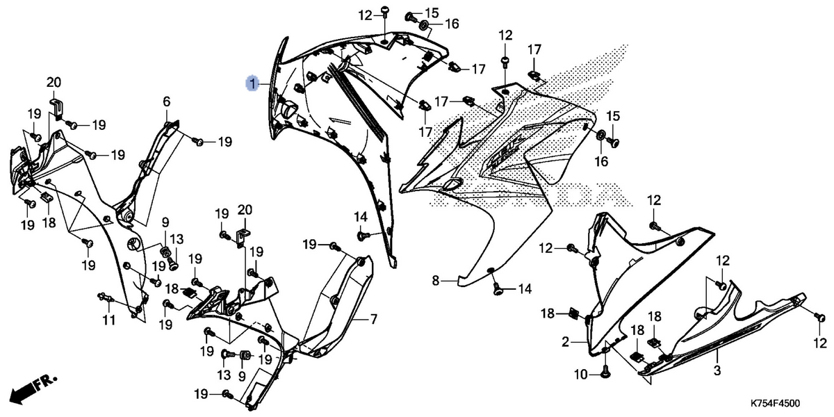 Honda OEM part 64300-K75-LJ0ZB