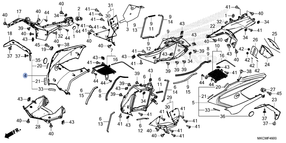 Honda OEM part 64300-MKC-L60ZA