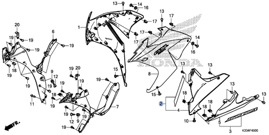 Honda OEM part 64301-K75-TB0ZB