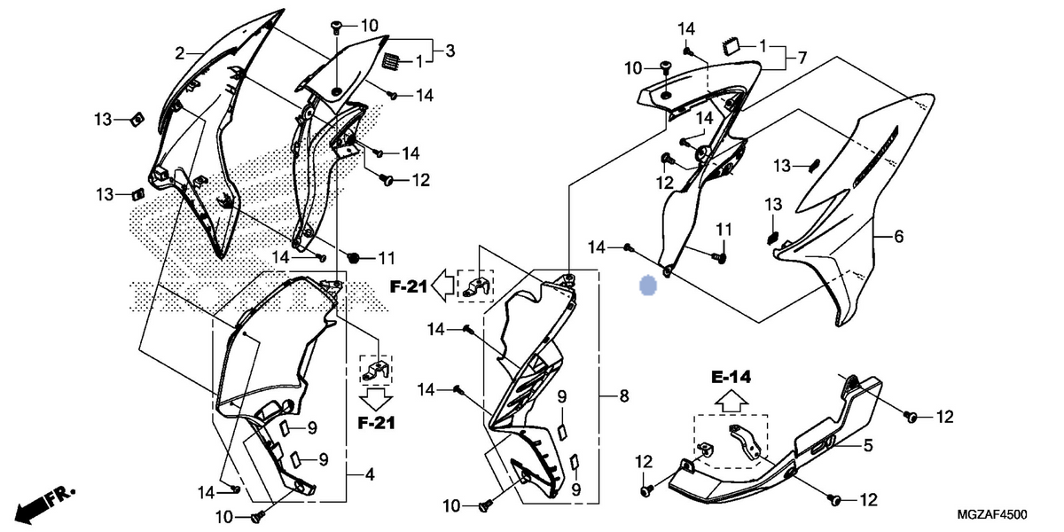Honda OEM part 64305-MGZ-J40
