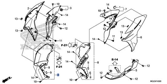 Honda OEM part 64306-MGZ-J40