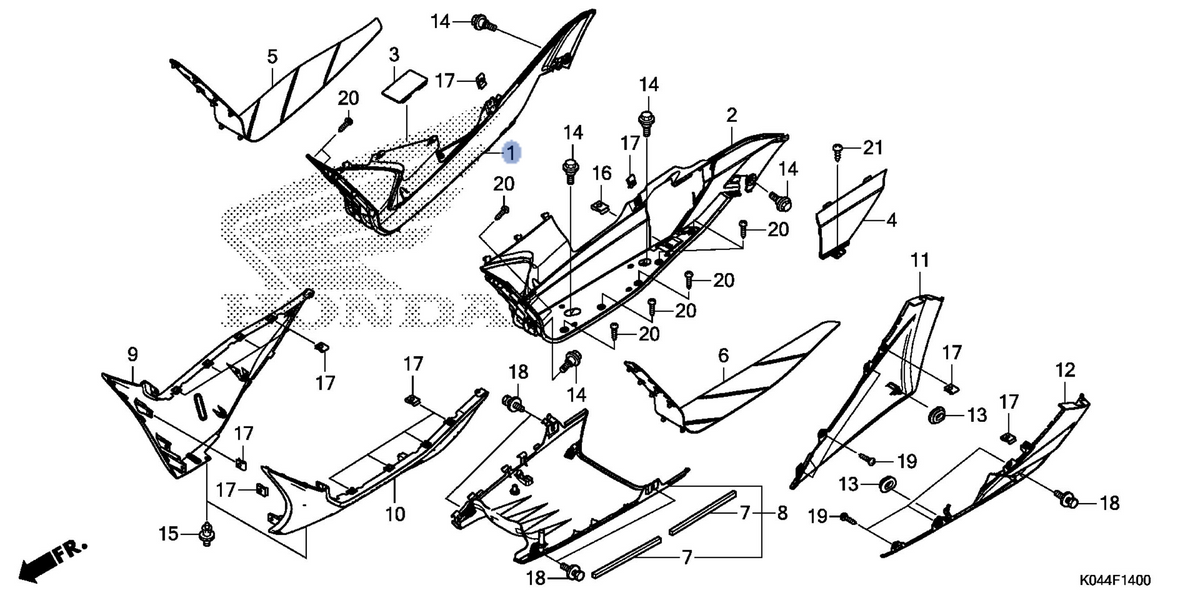 Honda OEM part 64311-K04-930