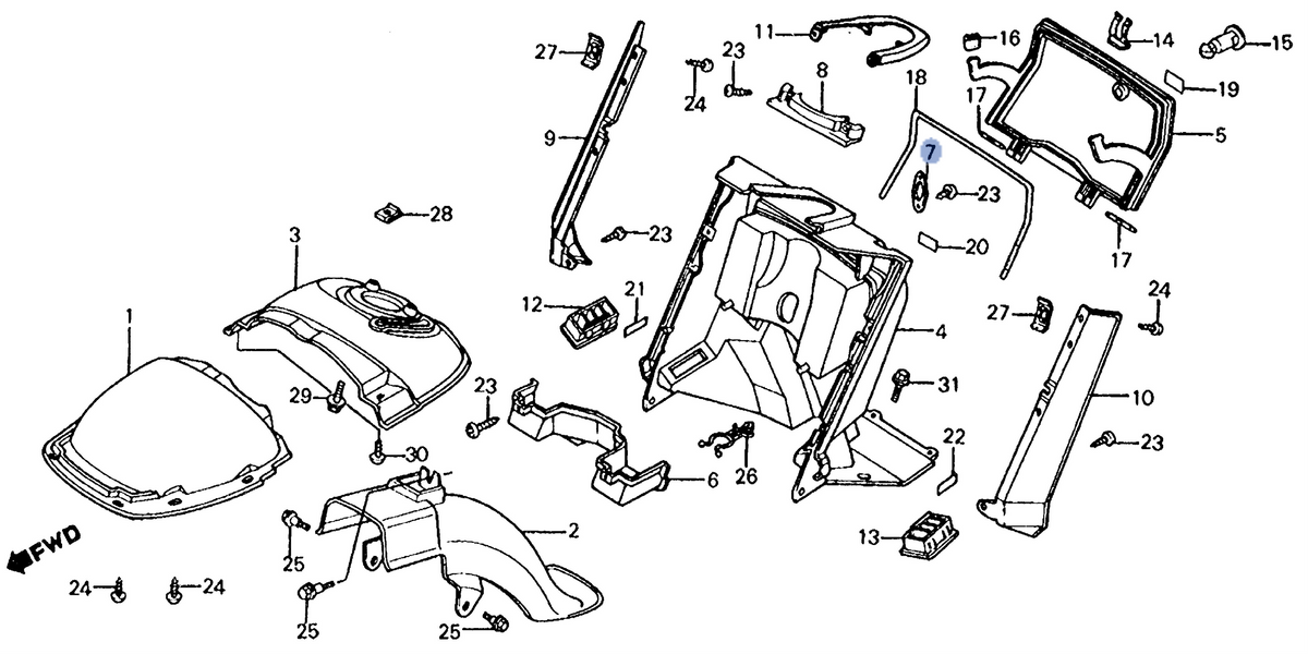 Honda OEM part 64311-KJ9-000