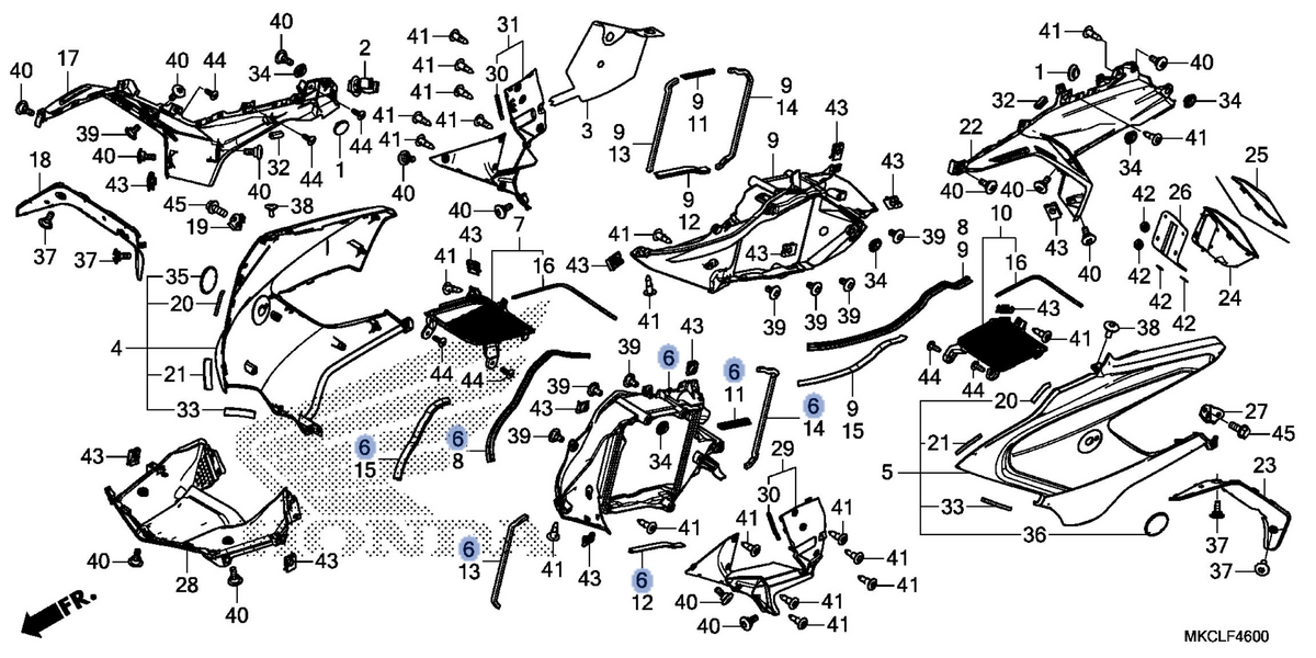 Honda OEM part 64311-MKC-A00
