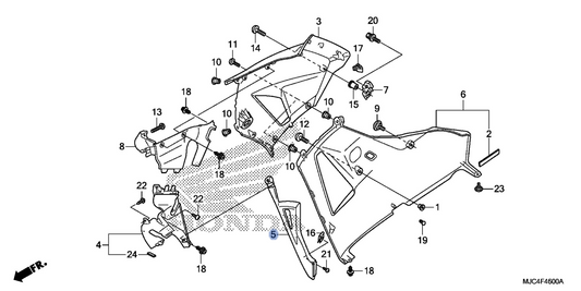 Honda OEM part 64331-MJC-A01