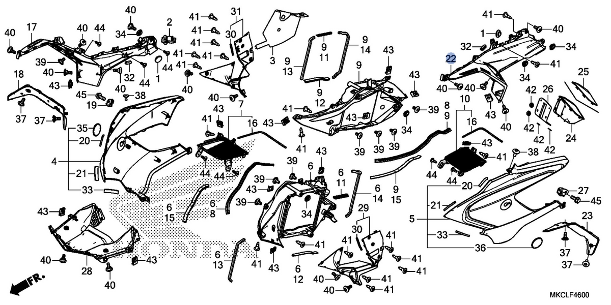 Honda OEM part 64345-MKC-A00