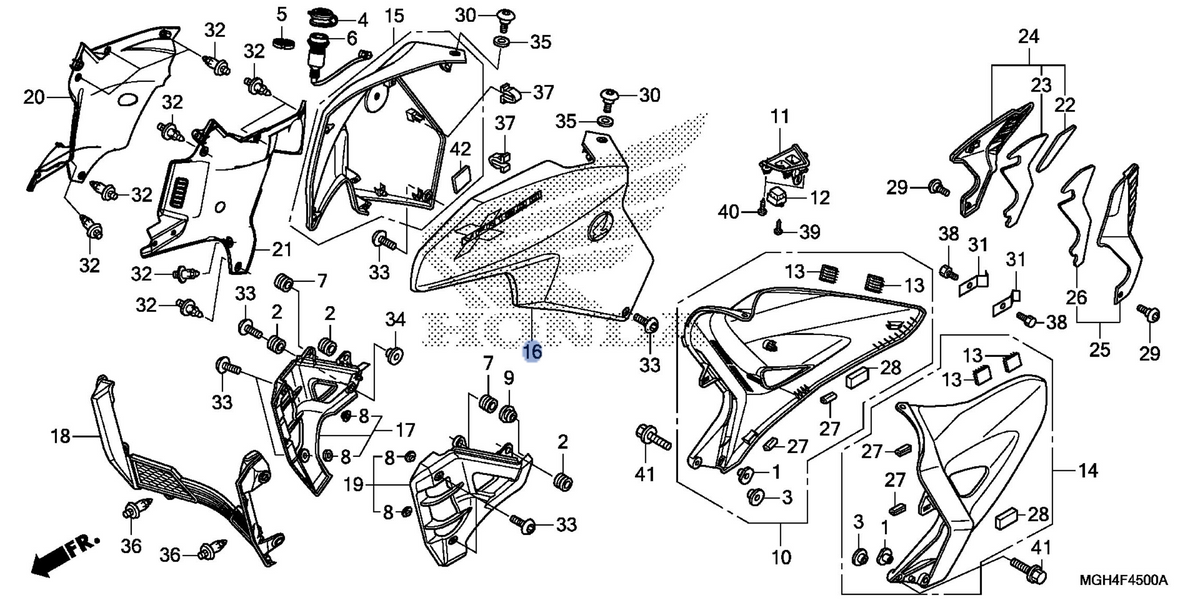 Honda OEM part 64350-MGH-AA0ZA