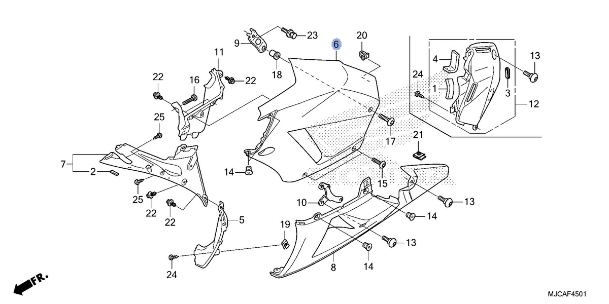 Honda OEM part 64350-MJC-N80ZA