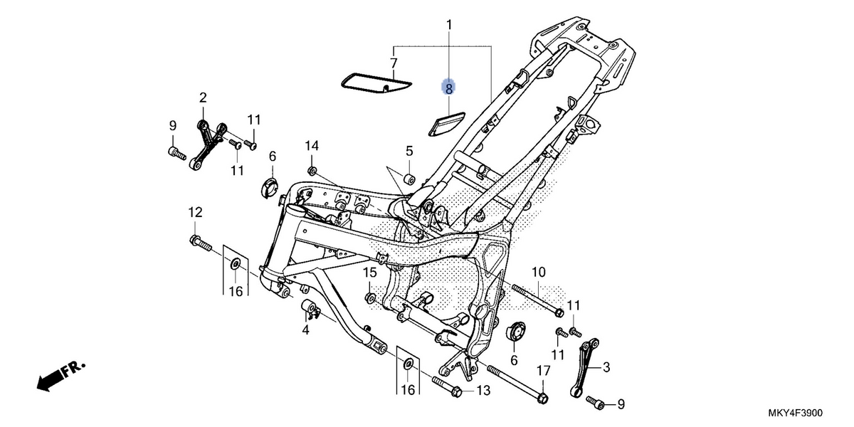 Honda OEM part 64351-MKN-D50