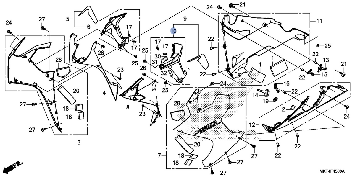 Honda OEM part 64370-MKF-A20