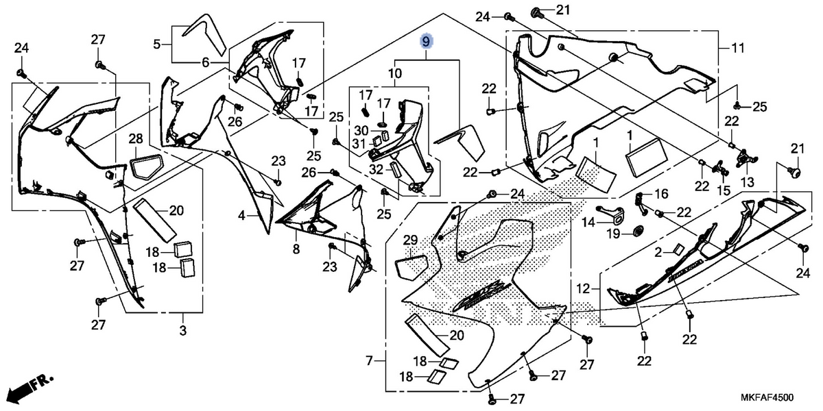 Honda OEM part 64370-MKF-LJ0ZA