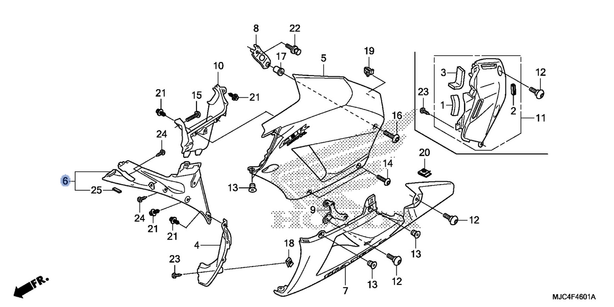 Honda OEM part 64375-MJC-A00
