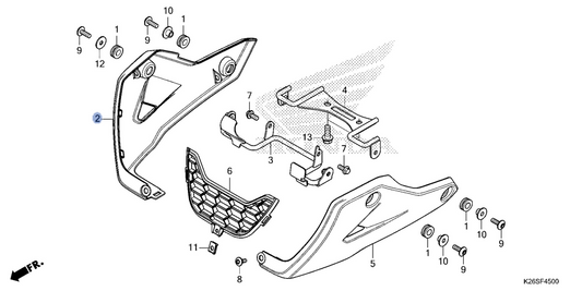 Honda OEM part 64400-K26-M00ZA