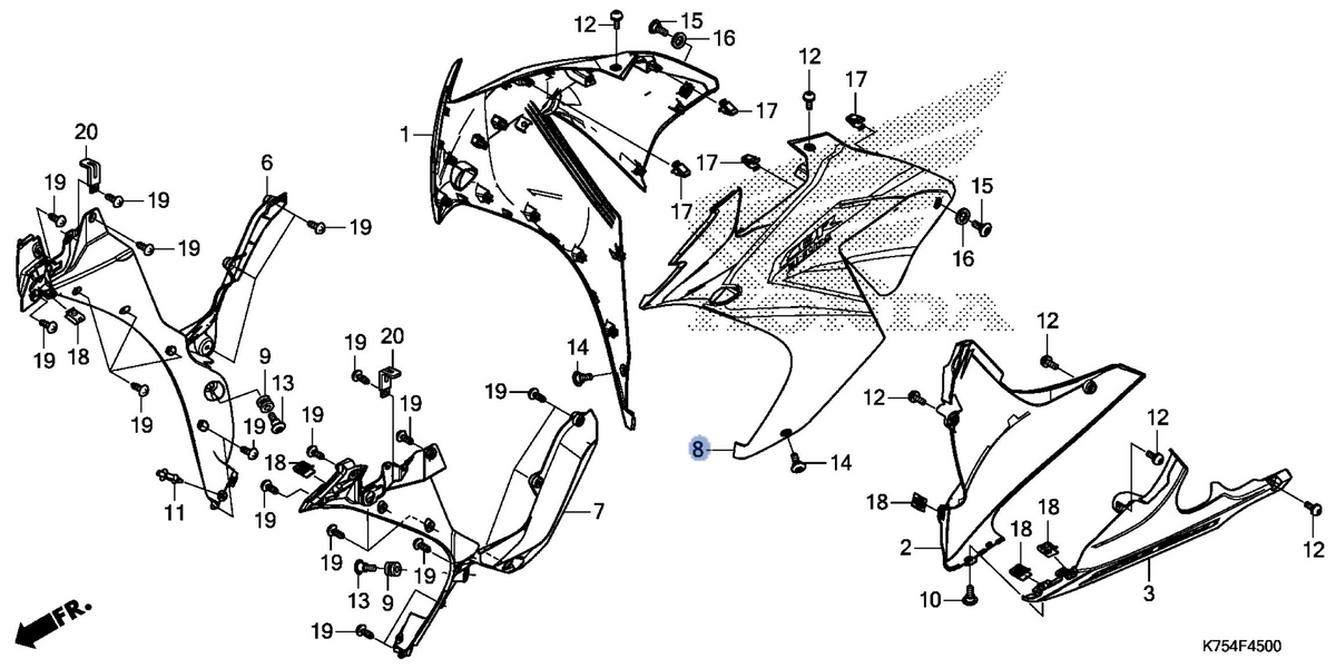 Honda OEM part 64400-K75-LJ0ZB