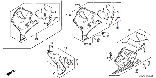 Honda OEM part 64400-MBW-A40ZA