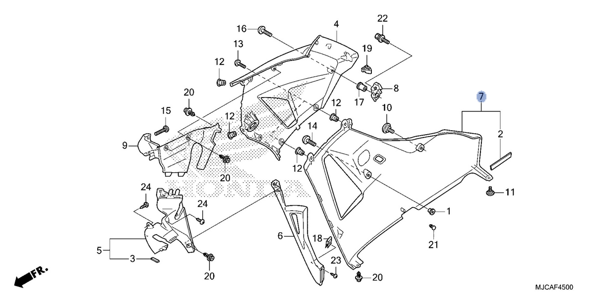 Honda OEM part 64405-MJC-N80ZA
