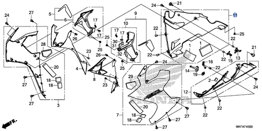 Honda OEM part 64405-MKF-DJ0ZA