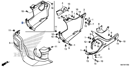 Honda OEM part 64411-MJF-A20