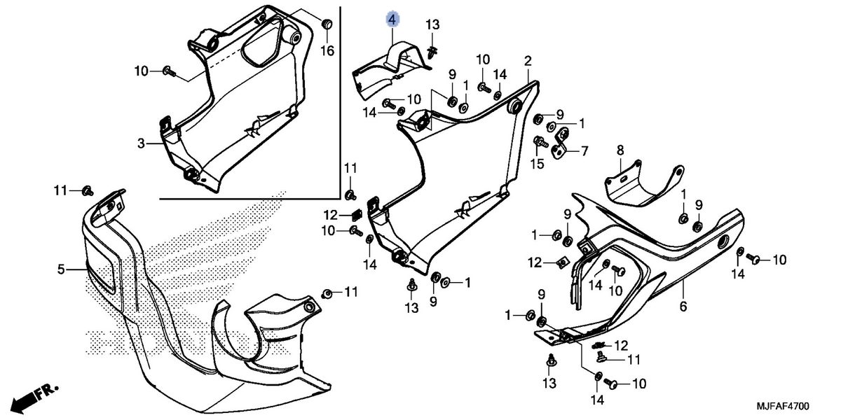 Honda OEM part 64415-MJF-A20