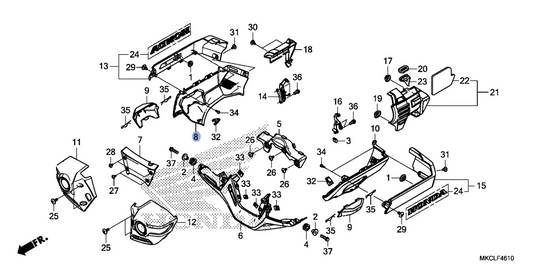 Honda OEM part 64420-MKC-A00ZB