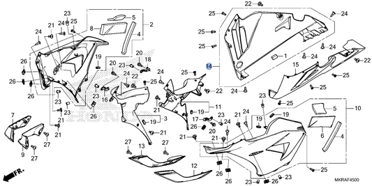 Honda OEM part 64420-MKR-DH0ZA